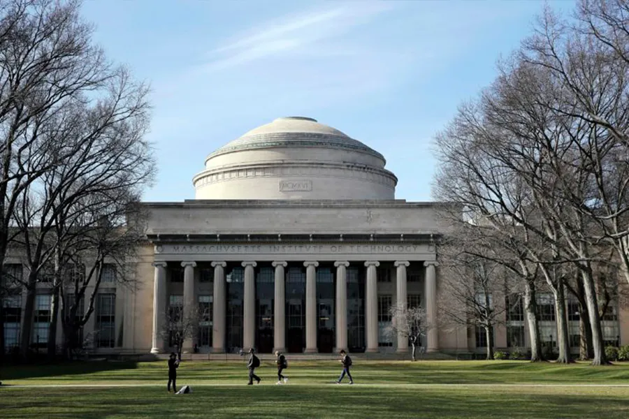 A distant view of MIT's campus